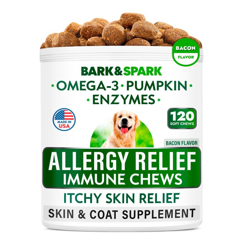 Allergy Relief Dog 120 Chews - BarknSpark